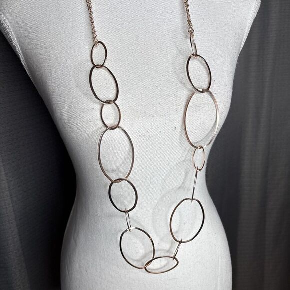 Set Of Two GOLDTONE Statement Necklaces - Picture 6 of 11